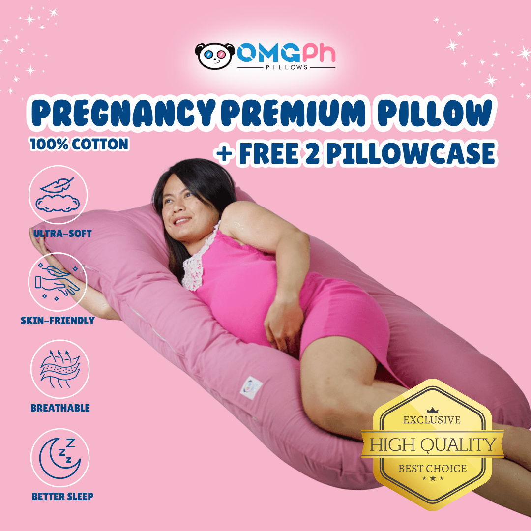 𝐎𝐌𝐆𝐏𝐡 𝐀𝐮𝐭𝐡𝐞𝐧𝐭𝐢𝐜 𝐏𝐫𝐞𝐦𝐢𝐮𝐦 4.6 FT 2.5 KG U - Shaped Pregnancy Maternity Pillow 𝐁𝐔𝐘 𝟏 𝐏𝐢𝐥𝐥𝐨𝐰 + 𝐅𝐑𝐄𝐄 2 𝐏𝐮𝐧𝐝𝐚 - OMGPh Pillows