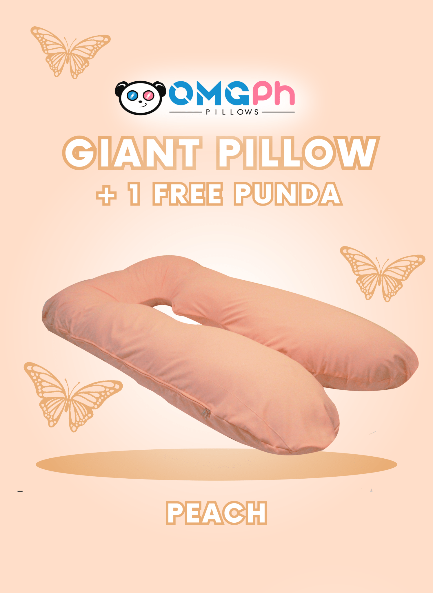 𝐎𝐌𝐆𝐏𝐡 𝐀𝐮𝐭𝐡𝐞𝐧𝐭𝐢𝐜 𝐆𝐢𝐚𝐧𝐭 5 FT, 3.5 KG U - Shaped Pregnancy Maternity Pillow 𝐁𝐔𝐘 𝟏 𝐏𝐢𝐥𝐥𝐨𝐰 + 𝐅𝐑𝐄𝐄 𝟐 𝐏𝐮𝐧𝐝𝐚 - OMGPh Pillows