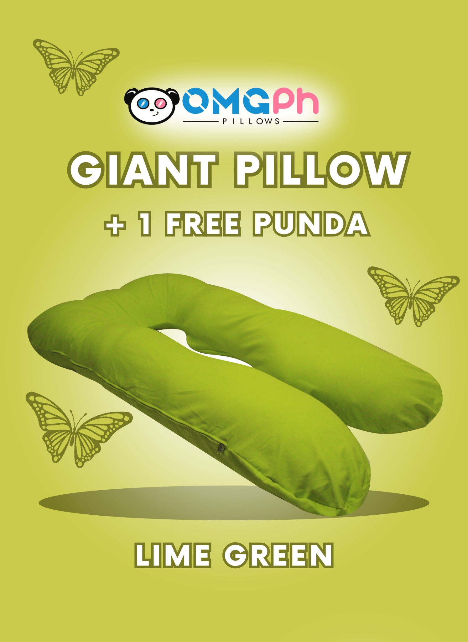 𝐎𝐌𝐆𝐏𝐡 𝐀𝐮𝐭𝐡𝐞𝐧𝐭𝐢𝐜 𝐆𝐢𝐚𝐧𝐭 5 FT, 3.5 KG U - Shaped Pregnancy Maternity Pillow 𝐁𝐔𝐘 𝟏 𝐏𝐢𝐥𝐥𝐨𝐰 + 𝐅𝐑𝐄𝐄 𝟐 𝐏𝐮𝐧𝐝𝐚 - OMGPh Pillows